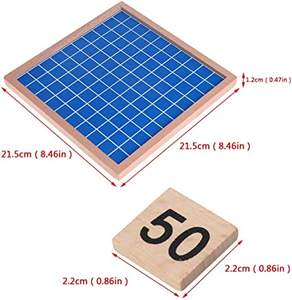 เกมกระดานไม้ที่น่าสนใจของเล่นทำด้วยมือคุณภาพสูงสำหรับเด็กพัฒนาสมองง่ายต่อการเรียนรู้ตารางด้วยความช่วยเหลือของเกมกระดาน - Product Image 5