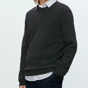 Pull en maille moderne et élégant avec poignets élastiques doux et chauds pour hommes, confortable, léger, chaud, coupe décontractée - Product Image 3