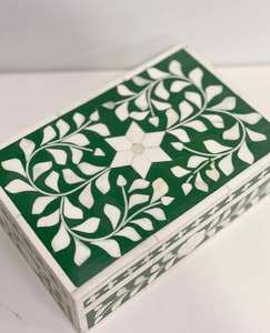 Eco-Friendly Bone Inlay <b>Box</b> with Feng Shui Design for Gift & Jewelry Storage-<b>Soft</b> Interior for Delicate Items - Product Image 5