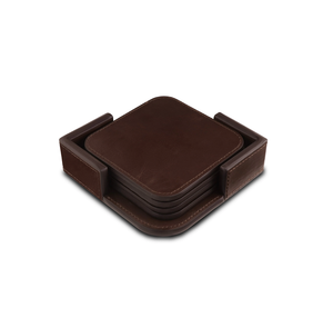 Posavasos de cuero con forma cuadrada, posavasos con apariencia creativa, el mejor Color, para la Oficina y el hogar, el mejor diseño a la venta - Product Image 5