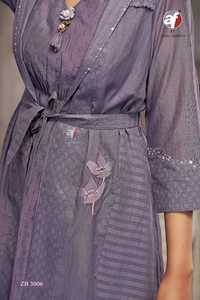 Belle Mal Chanderi avec ensemble de broderie 3D en gros meilleur fournisseur et exportateur à vendre - Product Image 2