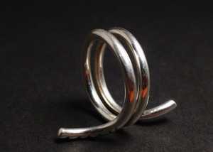 Anillos en espiral al por mayor de fábrica, anillos de diseño clásico de Plata de Ley 925, anillos de joyería de moda, joyería de plata Vintage - Product Image 5