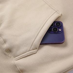 Nouveau été âge réduisant la vitalité sport loisirs ample surdimensionné à manches courtes couleur unie kangourou sac cordon à capuche - Product Image 5