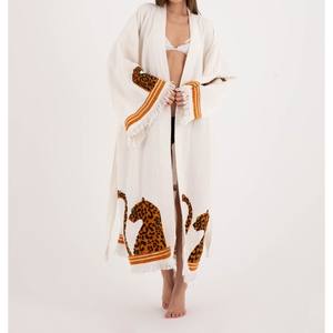Trending Wear Women Full Length Kimono Lightweight Draped Design Offering Relaxed Wear And Effortless Style Expression - Product Image 6