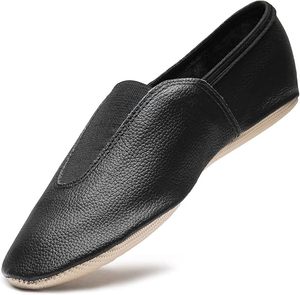 Customised Gymnastic Performance Wear for Adults Kids <strong>Black</strong> White Leather Rubber Sole <strong>Dress</strong> Stage Wear for Ballet <strong>Dance</strong> - Product Image 2