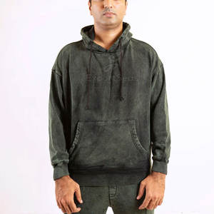 Chándal elegante de lavado ácido con aspecto minimalista y estilo callejero personalizado chándal informal de lavado ácido - Product Image 2