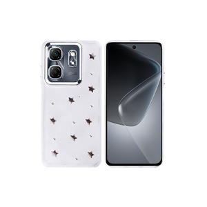 Funda Transparente Brillante Antigolpes Netzy para Infinix Smart 9, Diseño de Airbag con Patrón de Estrellas, Material de Silicona para Tecno 5G Plus - Product Image 1