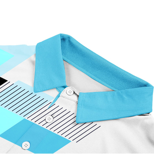 T-shirts polo surdimensionnés pour hommes Design personnalisé Vêtements de golf imprimés 100% coton à manches courtes anti-rides t-shirts polo pour hommes - Product Image 4