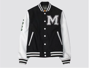 Veste de baseball universitaire à manches en cuir Blouson de baseball Letterman Varsity Blouson de baseball en imitation cuir Veste de baseball universitaire pour hommes décontracté au crochet - Product Image 6
