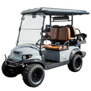 Industrial 100% Venture Lifted 2 + 2 Carro de golf eléctrico de 4 asientos con parabrisas Velocidad máxima 19 MPH Hecho en EE. UU. - Product Image 3