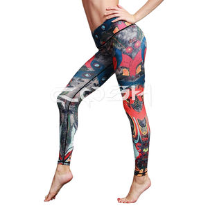 Impreso sublimado estirable Spandex Mujeres Yoga y Fitness Wear Leggings - Product Image 1