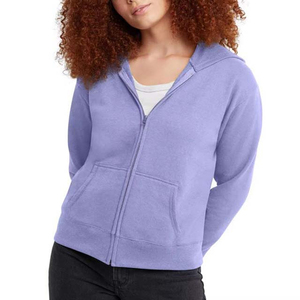Sudaderas cortas con cremallera para mujer, Jersey de invierno personalizado, sudadera transpirable de talla grande con logotipo frontal, precios al por mayor - Product Image 5