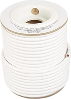 Kabel AV Tembaga Bebas Oksigen 99,9% Kustom 100ft Kabel Speaker Stereo Berlapis/PVC untuk Home Theater HDTV Monitor (Warna