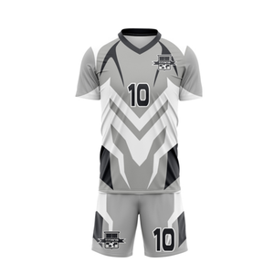 ชุดยูนิฟอร์มฟุตบอลสั่งทำพิเศษพร้อมพิมพ์ชื่อ/หมายเลขทีมแบบ Sublimated  ผลิตจากผ้าโพลีเอสเตอร์ 100% ระบายอากาศได้ดีไร้รอยต่อ - Product Image 3