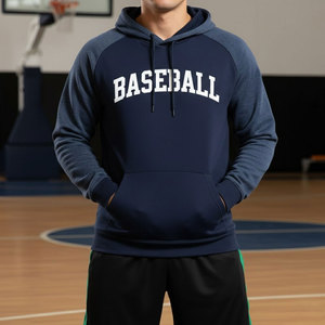 Athletic Inspired Baseball Hoodie Soft <b>Pullover</b> For <b>Men</b> with Comfortable Fit And Daily Wear Style - Product Image 2