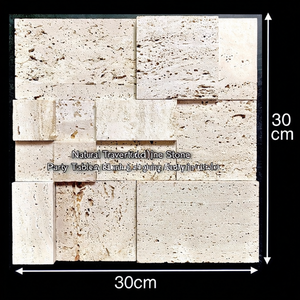Support de service pour gâteaux et pâtisseries en pierre de travertin naturelle - Product Image 3