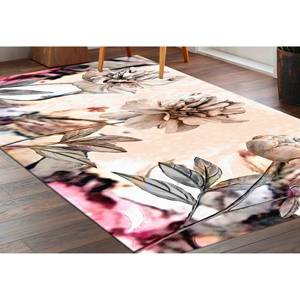 Alfombra Floral Impresa en 3D: Decoración para el Hogar en Tonos Suaves, con Pelo Suave - Product Image 4