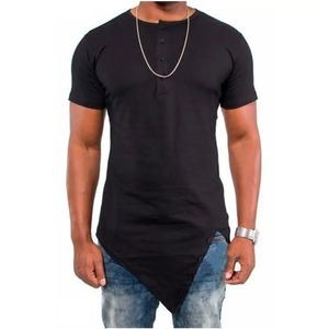 Haute qualité grande taille vêtements t-shirt pour hommes impression personnalisée col rond blanc à manches courtes 100% coton plaine hommes t-shirt - Product Image 1
