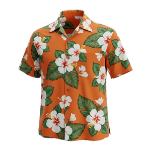 Camisa Aloha de verano informal para hombre, ropa de playa de manga corta tropical hawaiana estampada con botón listo para enviar - Product Image 4