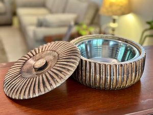 Boîte à roti en bois de luxe pour la décoration de table, conteneur à roti en bois idéal pour les cuisines indiennes, les fermes et les événements spéciaux - Product Image 2