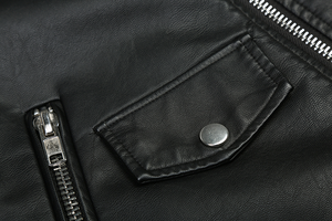 Chaqueta de Invierno para Hombre, Talla XS, Estilo Urbano, de Piel de Vaca y Lona, Resistente al Viento, Transpirable, Ecológica, Personalizable - Product Image 2