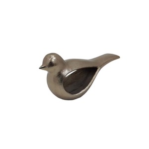 Esculturas de gorrión de aluminio de tendencia, figuritas abstractas con acabado de níquel para el hogar, sala de estar Decoración Para, escultura de escritorio - Product Image 2
