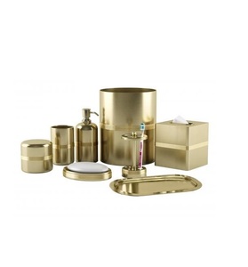 Ensemble de salle de bain en métal élégant pour une décoration de salle de bain minimaliste, offrant un rangement pratique et une esthétique propre - Product Image 4