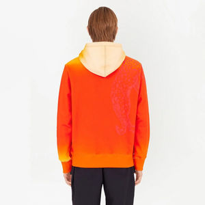 Streetwear abstrait décontracté personnalisé OEM sur tout le coucher du soleil imprimé dégradé Design Jersey polaire coton à capuche pour - Product Image 2