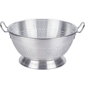 Eco-Friendly Fine <b>Mesh</b> Stainless Steel Round Metal Colander Sturdy Base for Straining Pasta Rice Vegetables Fruits - Product Image 2