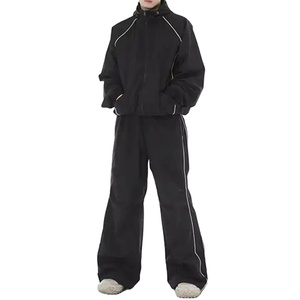 Haute qualité personnalisé Jogging costume coupe-vent ensembles hommes surdimensionné Nylon coupe-vent survêtement 2026 - Product Image 1
