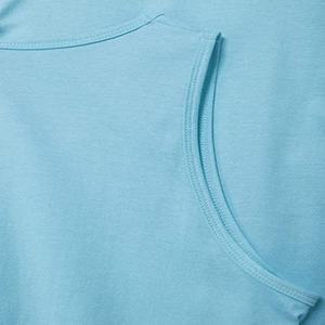 เสื้อกล้าม100% โพลีเอสเตอร์สำหรับผู้ชายเสื้อออกกำลังกายแบบนิ่มเสื้อยืดกล้ามเนื้อเรียบสำหรับออกกำลังกายแบบเย็บปิด - Product Image 4