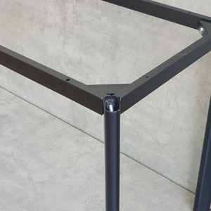 Pieds de table ovales en fer 120x60, style minimaliste moderne, assemblage requis, pour mobilier d'hôpital, cuisine, hôtel, salle de sport, en acier - Product Image 5