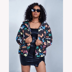 แจ็กเก็ตขนปลาปักเป้าให้ความอบอุ่นในฤดูหนาวของผู้หญิงดีไซน์ตามสั่งขนาดระบายอากาศลักษณะการทอผ้า - Product Image 5