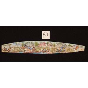 Miniature d'art mural persan sur os, peinture d'art fine faite à la main, prête pour la décoration de la maison, 9 X 2 Abcpm0206 - Product Image 1