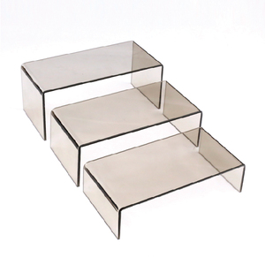 Étagère de présentation moderne à 3 niveaux, support autoportant en acrylique poli pour la décoration - Product Image 5
