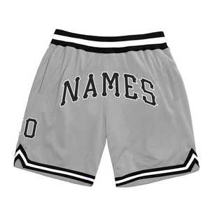 Short de basket-ball brodé sur mesure pour hommes, léger et respirant, en polyester, séchage rapide, taille moyenne, décoration lavée, approvisionnement en vrac - Product Image 4