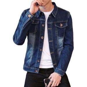 Denim Jacket For <b>Men</b> Ripped <b>Biker</b> <b>Jean</b> Jacket OEM - Product Image 4