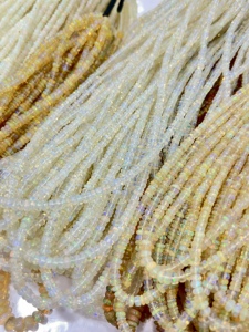 Perles d'opale éthiopienne naturelle AAA de haute qualité, lisses, rondes, taille 3-5 mm, brin de 16 pouces, perles d'opale éthiopienne - Product Image 4