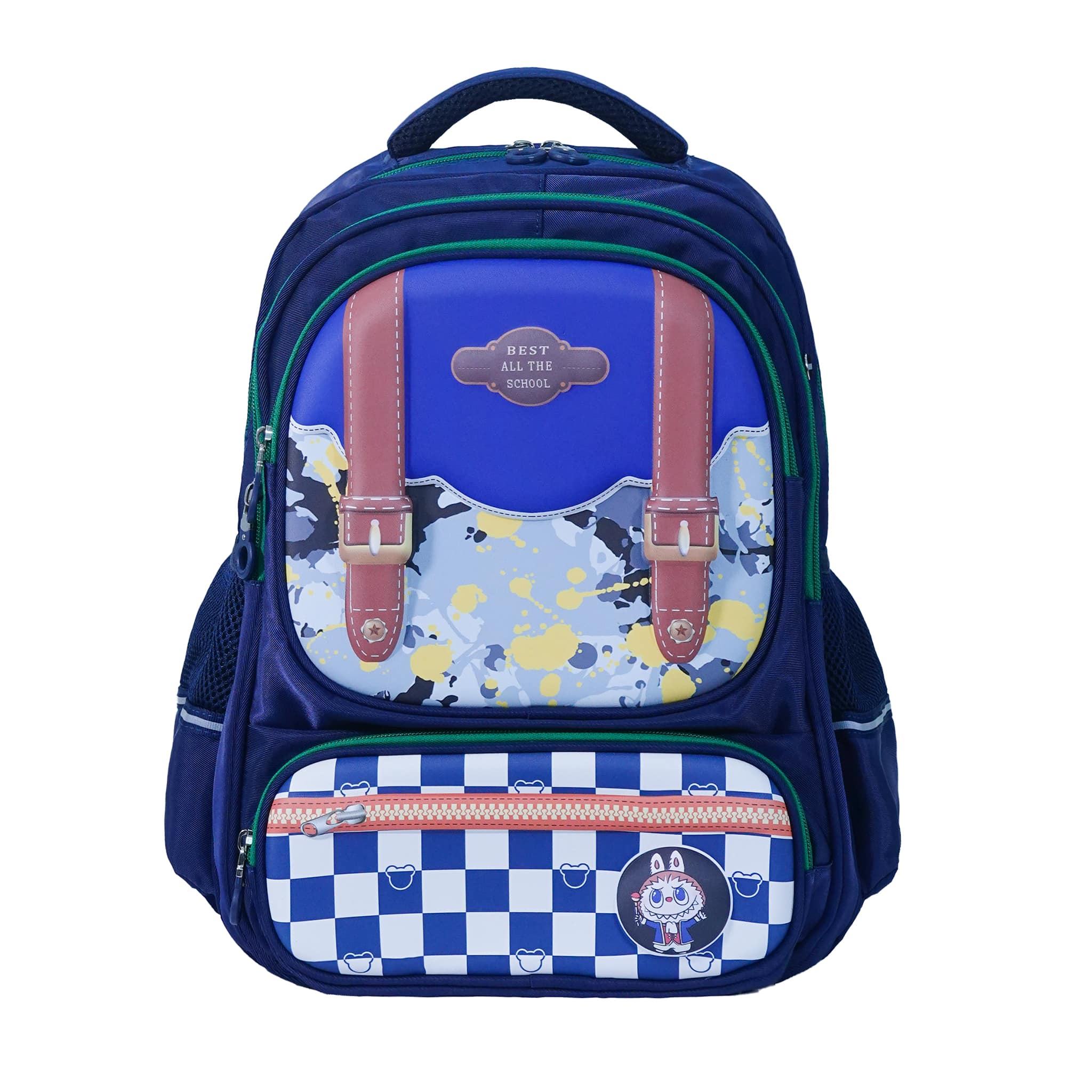 pink, dark blue, purple