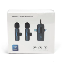 Promotion Microphone-Cravate Sans Fil Portable K15 Mini 2.4G Rechargeable 3-en-1 pour Vidéos et Vlogs