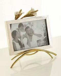 Elegant home decor <b>metal</b> glass photo <b>frame</b> with strong durable construction for displaying memorable <b>pictures</b> beautifully - Product Image 1