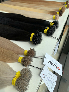 ราคาขายส่ง 100 กรัม  ปลายผมเคราติน  ต่อผมคุณภาพพรีเมียม ผมแท้เวียดนามทุกสี  ยาว 60 ซม. - Product Image 5