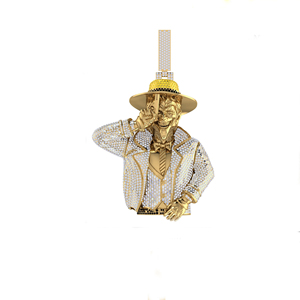 จี้เพชรเลี้ยงในห้องปฏิบัติการสุดหรู เงินแท้ สี E ทรงบริลเลียนต์คัท VVS2 รับรองโดย IGI เครื่องประดับคลาสสิกสุดหรู - Product Image 4