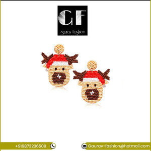 ต่างหูเม็ดเดี่ยวเคลือบทองเรขาคณิตสำหรับผู้หญิงและเด็กผู้หญิงต่างหูแฟชั่น - Product Image 2