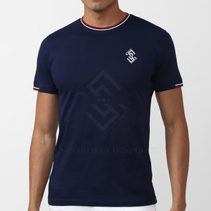 Camiseta de Hombre de Alta Calidad, Suave y Cómoda, Ecológica, Transpirable, de Secado Rápido, 220g, Poliéster/Algodón, Verano, Casual, Corte Regular - Product Image 1