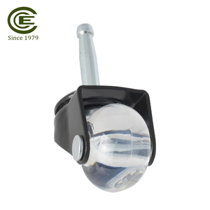 35mm trong suốt PU xoay <span class=keywords><strong>Grip</strong></span> cổ gốc hiển thị kệ đồ nội thất bánh xe trượt thay thế - Product Image 5