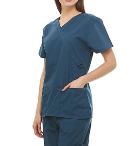 Medical Nurse <b>Scrubs</b> <b>Uniform</b> Sets Long Sleeves Tops Jogger Type <b>Scrub</b> Sets Stretch Hospital <b>Uniforms</b> for Women - Product Image 4