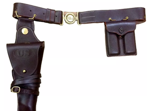 2025 Wholesale Outdoor Reproduction 100% <b>Leather</b> Handmade Protection US WW2 M1916.45 <b>Leather</b> <b>Belts</b> - Product Image 6