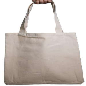 Personalized Organic Cotton Canvas Tote Bags Custom Logo Reusable Recyclable Silk Screen Printed for <b>Supermarket</b> Beach Shopping - Product Image 2