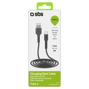 Cable de Carga y Datos USB-C Negro de 1.5m 2.0 TECABLEMICROC15K - Product Image 2